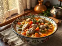 Bosnian Begova Čorba (Chicken and Okra Soup)