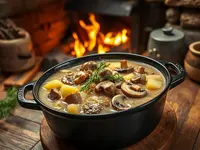 Czech Kulajda (Mushroom-Dill Potato Soup)