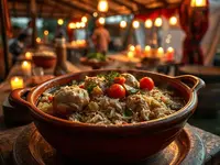 Guinea-Bissau Caldo de Mancarra (Peanut Chicken Soup) with Rice